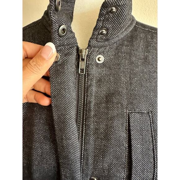 Eileen Fisher Women’s Denim Jacket 53%cotton 45%linen Full Zip Unlined Size PM - Picture 7 of 12